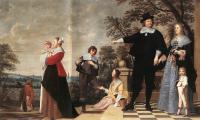 Jacob van Oost the Elder - Portrait Of A Bruges Family